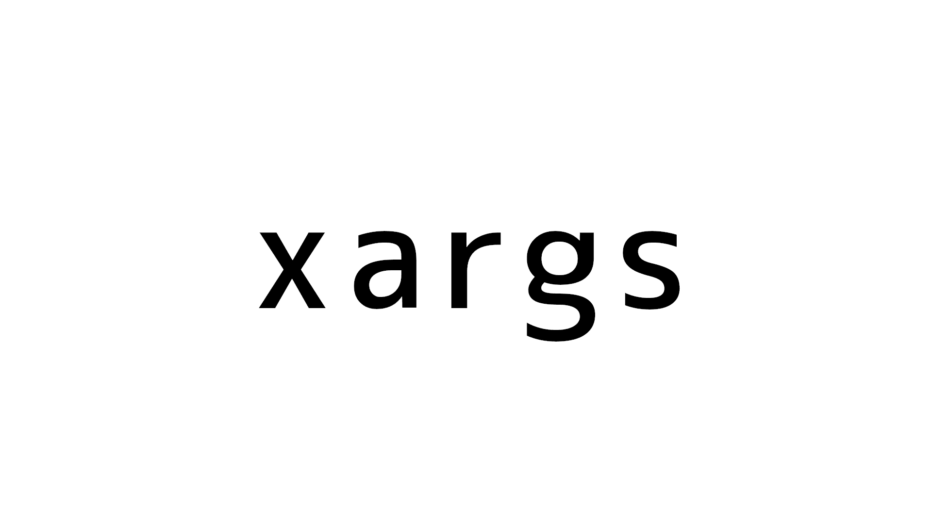 string xargs